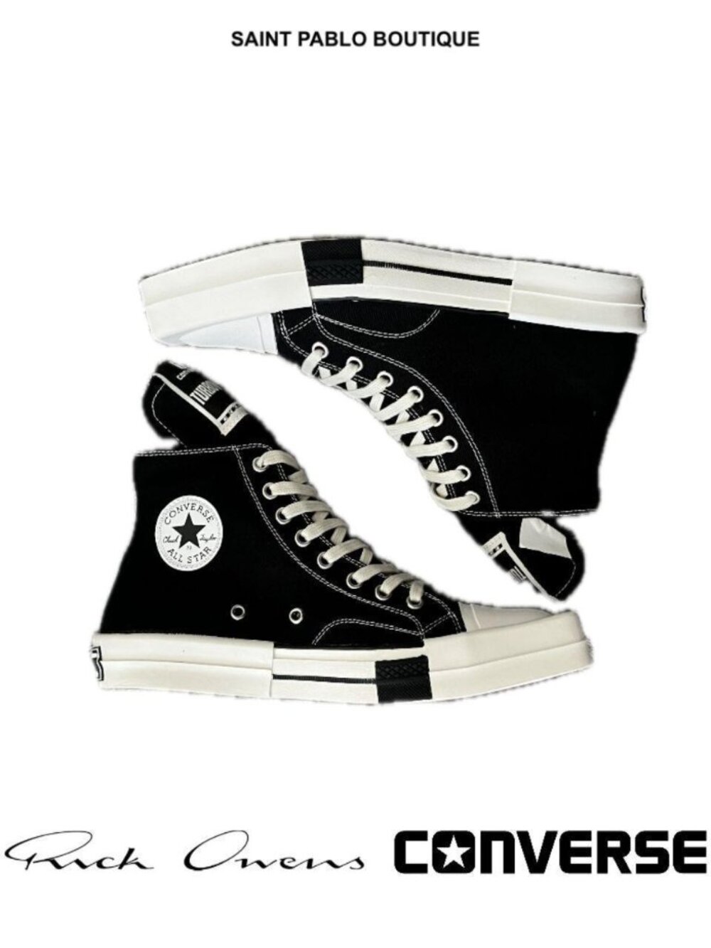 Converse TURBODRK Chuck Taylor All Star 70 Hi x Rick Owens DRKSHDW